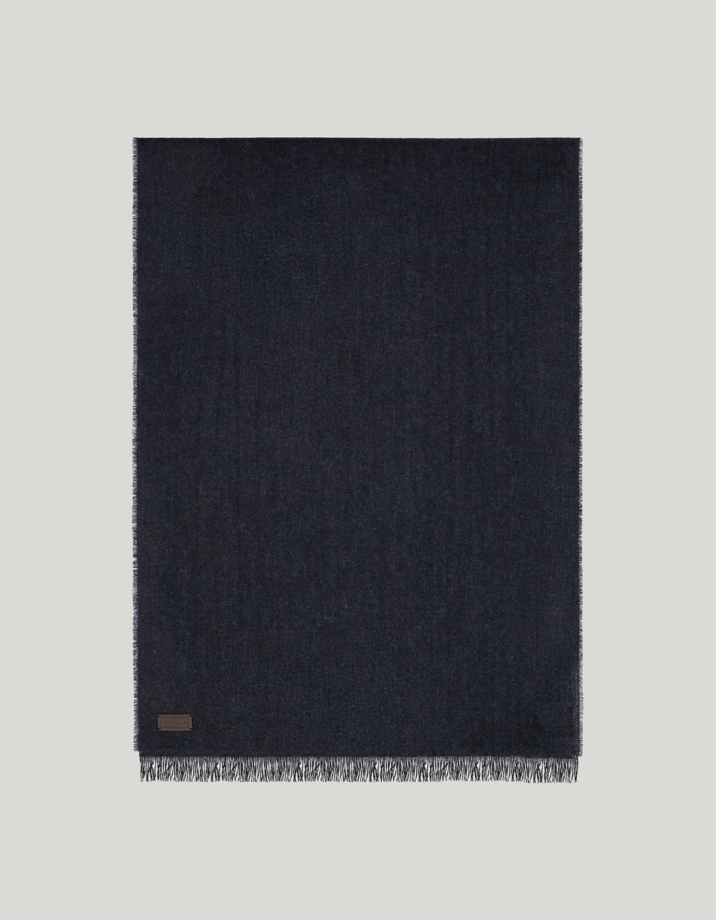 BLUE PURE CASHMERE SCARF - 1