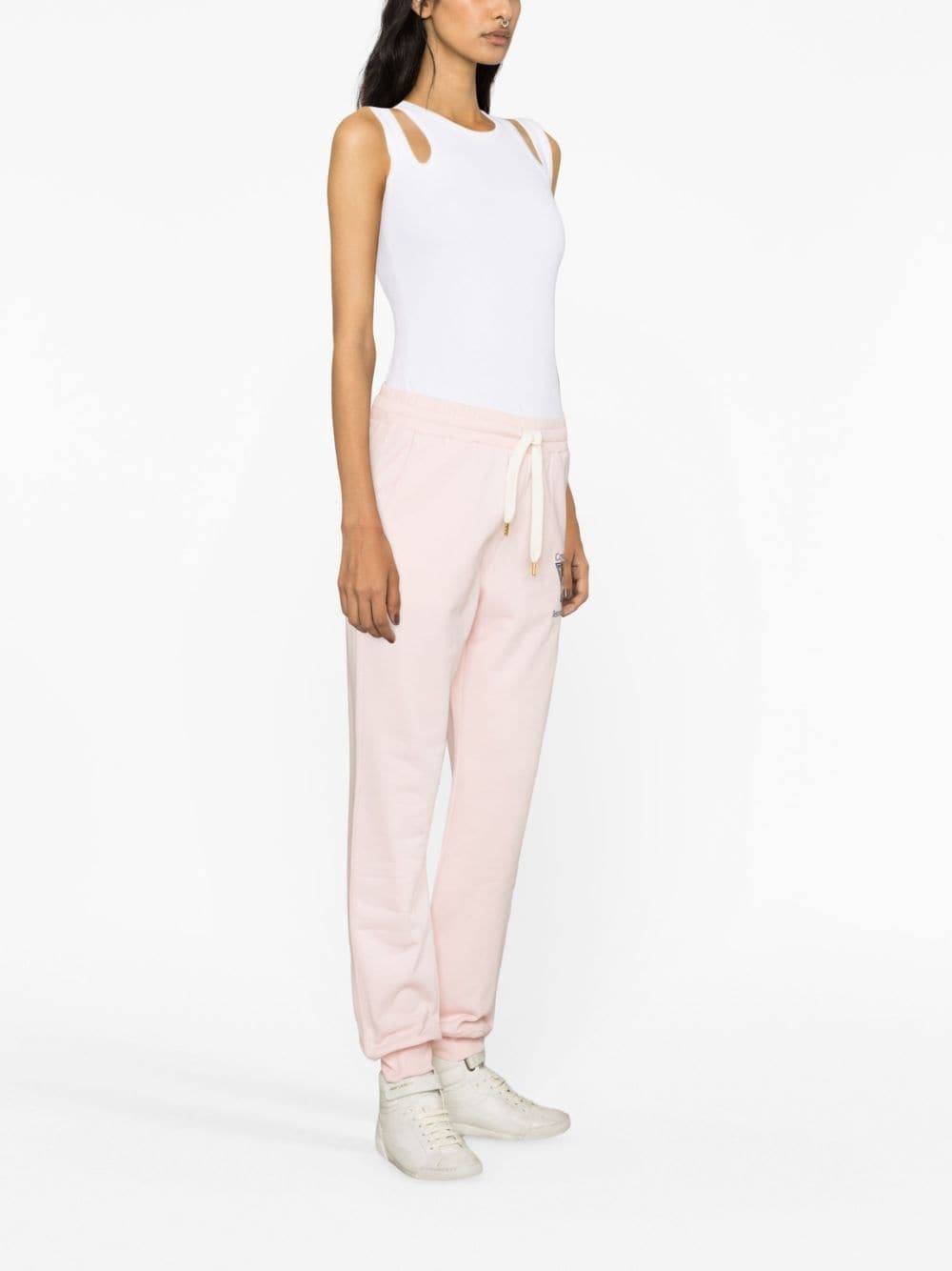 Tennis Club-embroidery track pants - 3