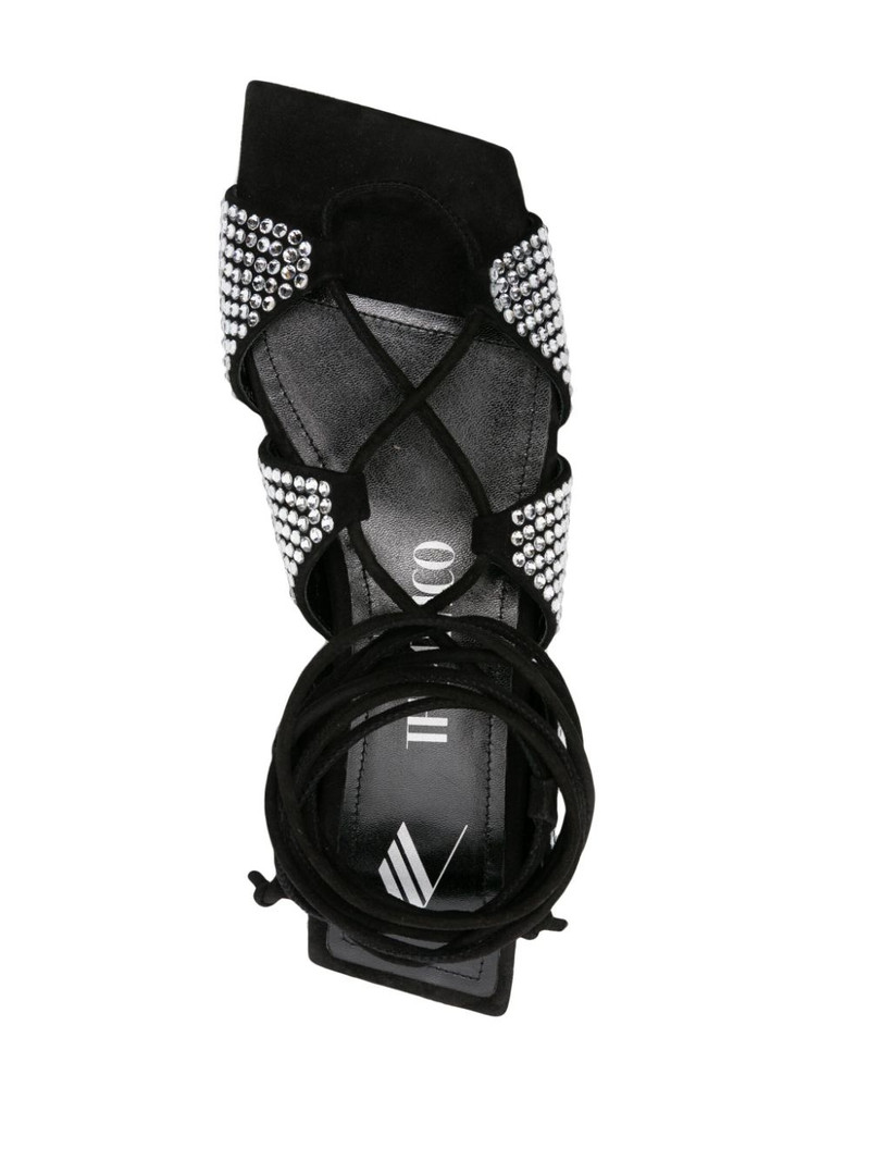 crystal-embellished square-toe leather sandals 4