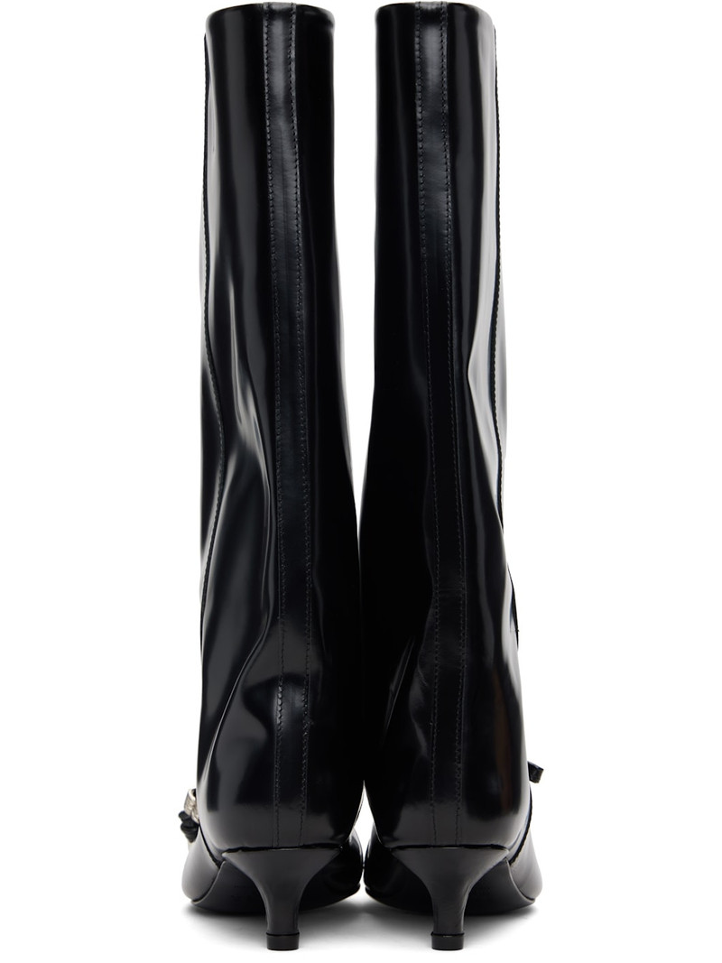 Black Leather Tall Boots 2