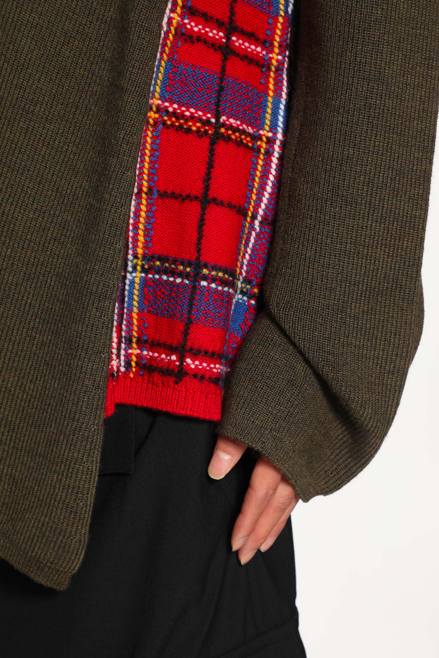 Asymmetric Paneled Sweater - 4