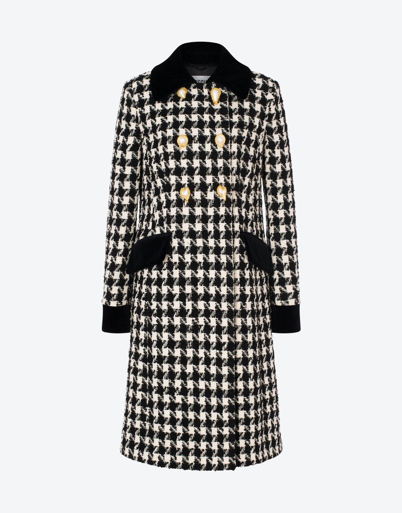 MORPHED BUTTONS HOUNDSTOOTH COAT 1