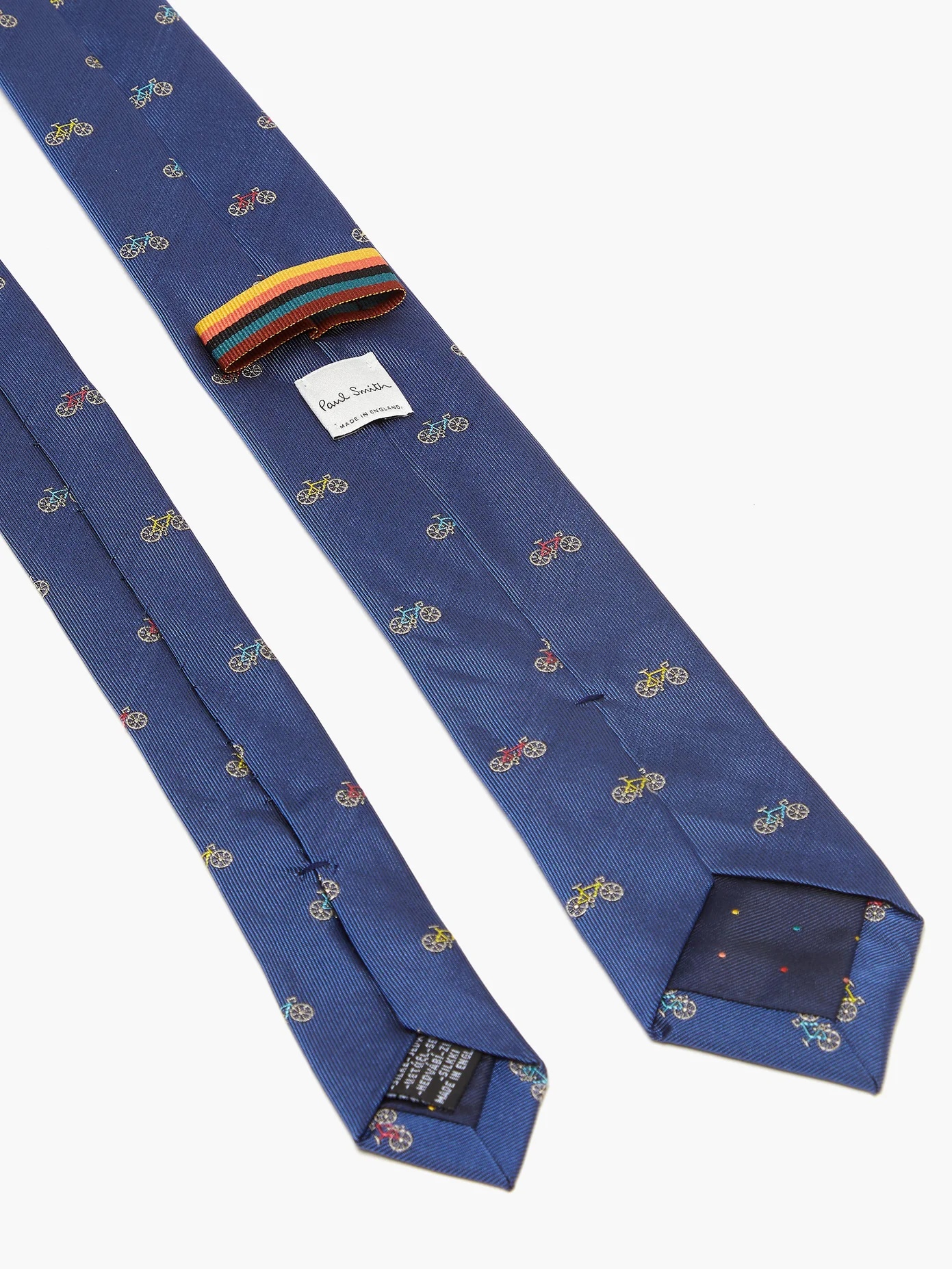 Bicycle-pattern silk-twill tie - 3