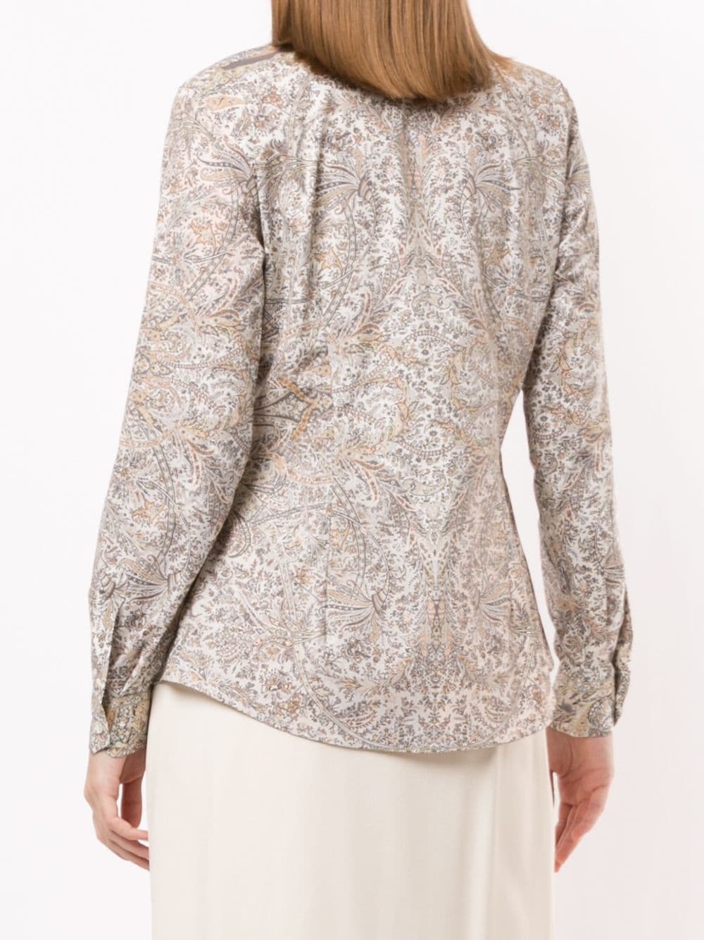 paisley print shirt - 4