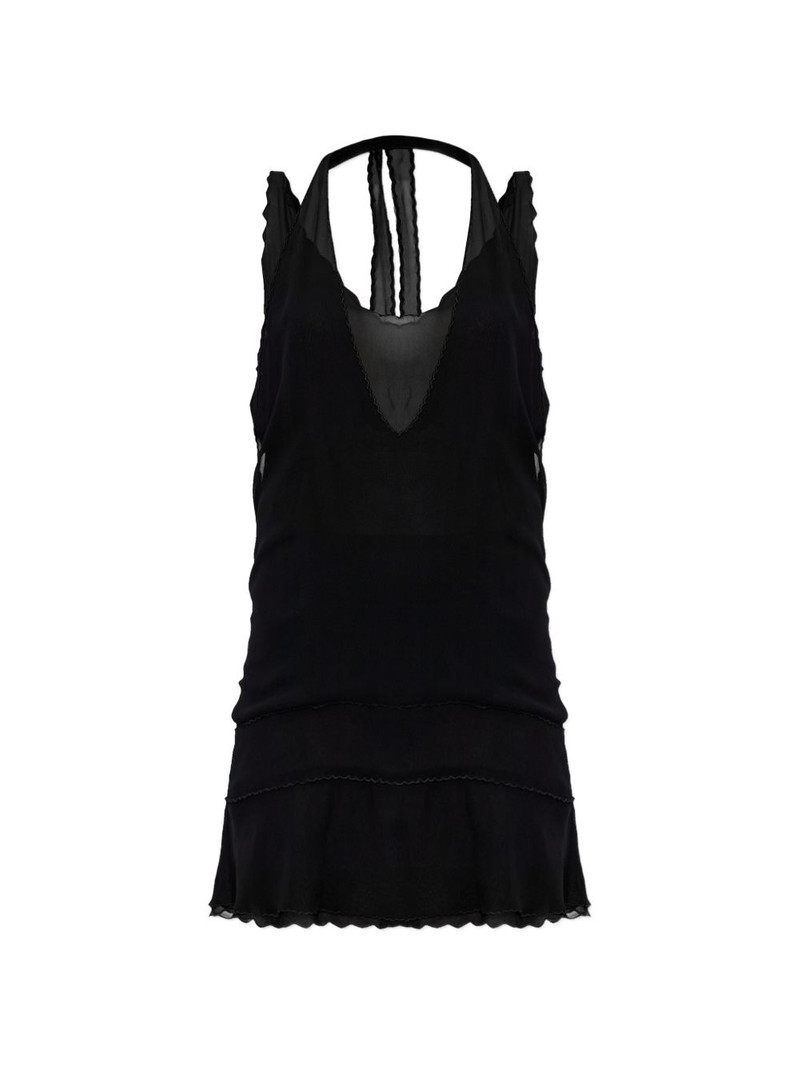 sleeveless tiered mini dress 1