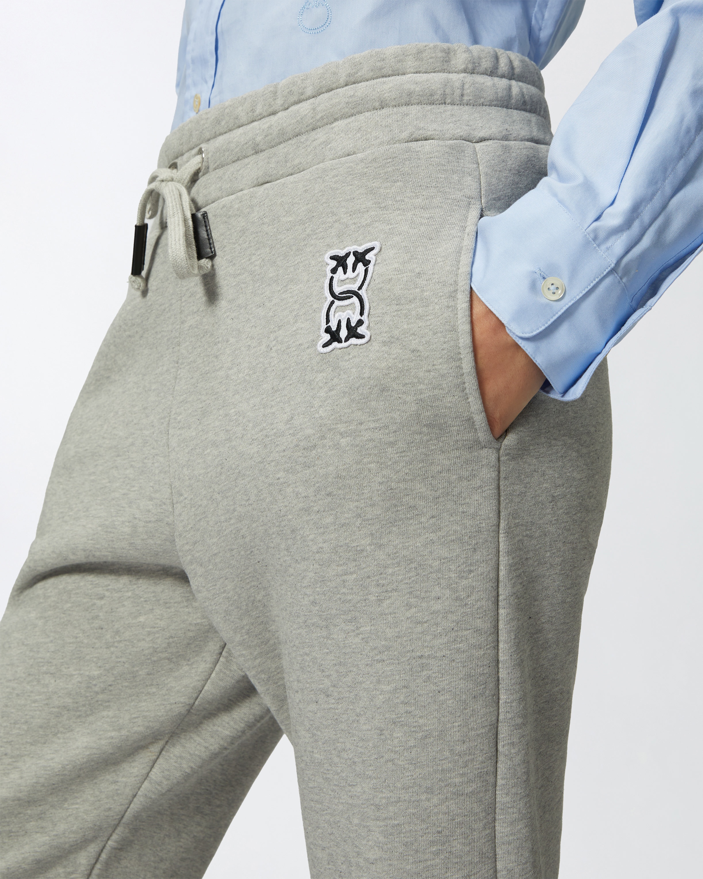 SPORTY JOGGERS WITH LOGO PATCH - 5