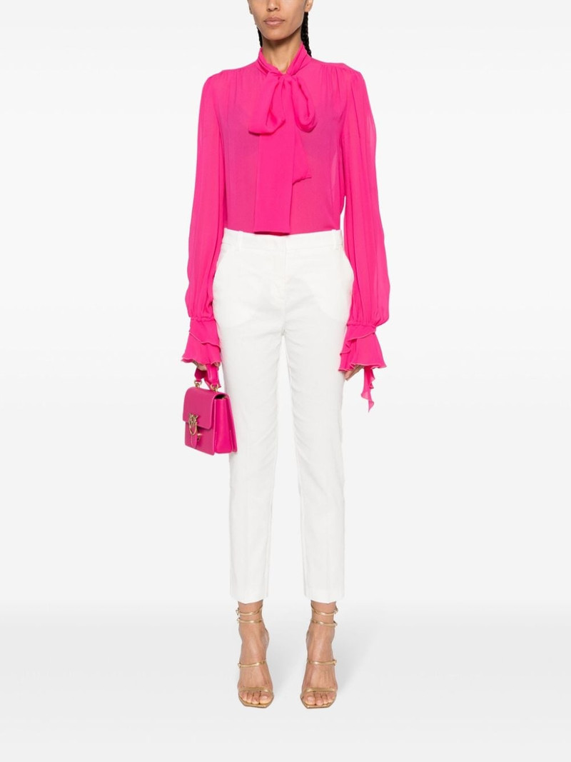 PINKO pressed-crease tapered trousers outlook