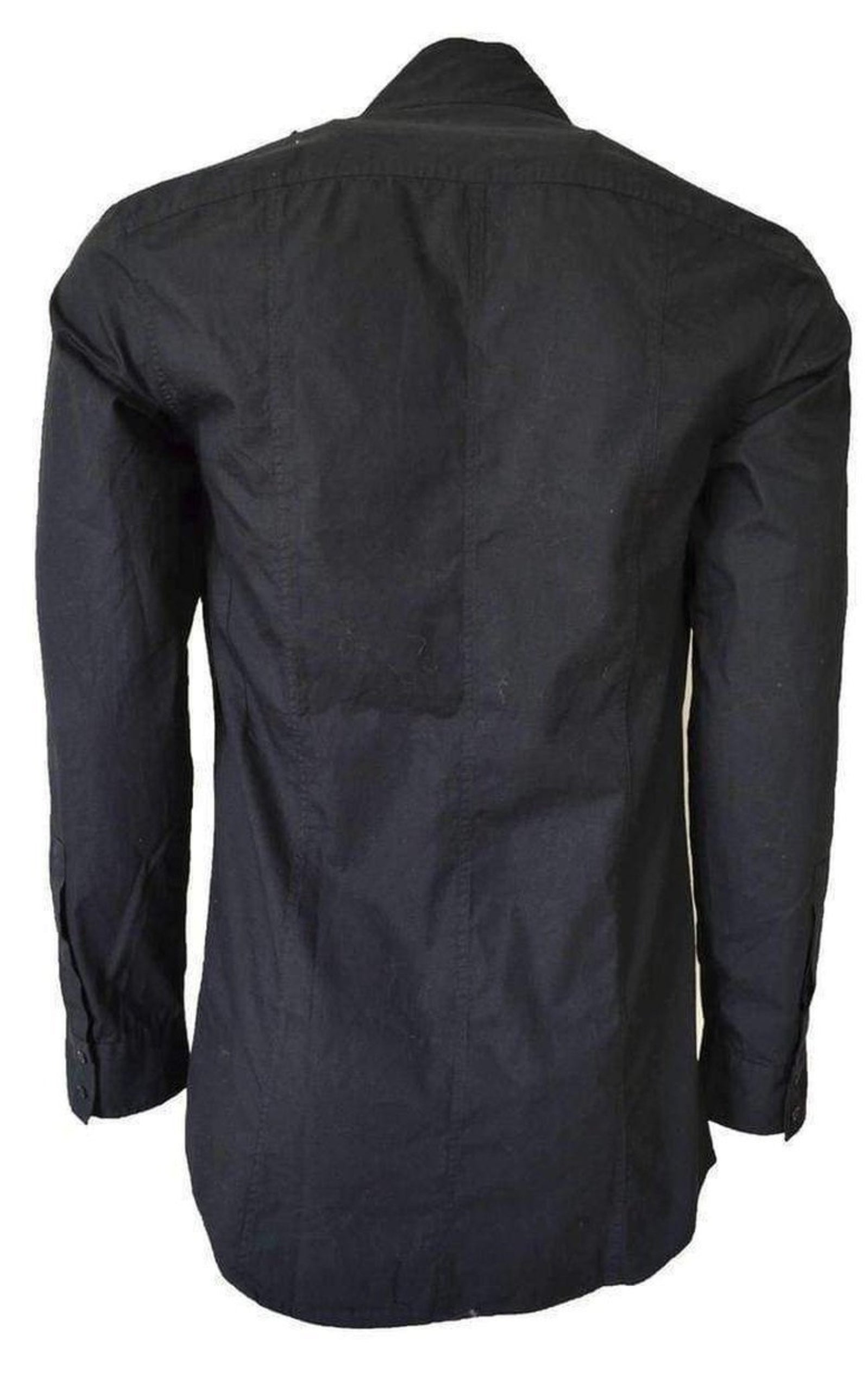 Black Shirt Double-breasted Jacket - 2
