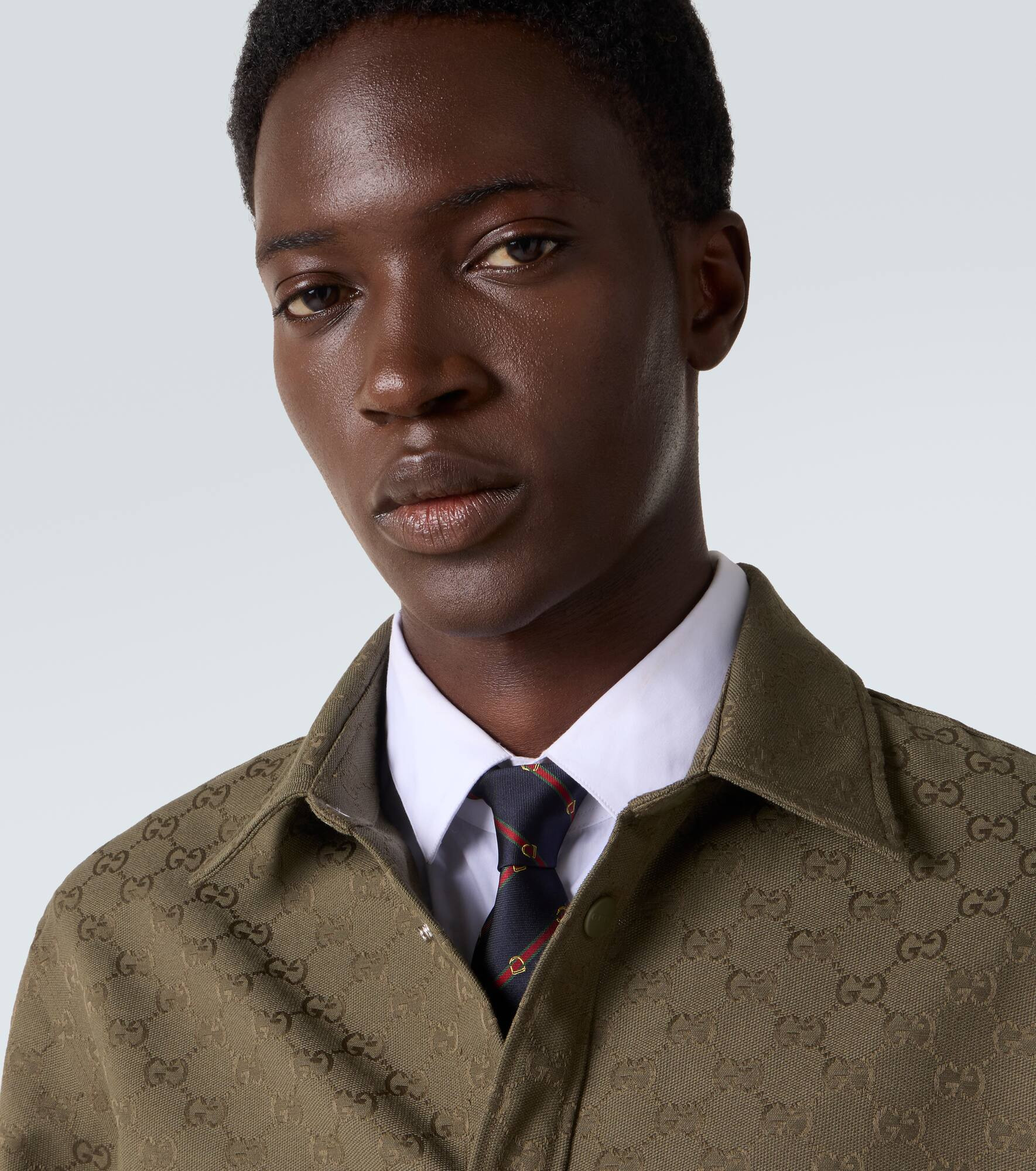 Web Stripe silk twill jacquard tie - 3