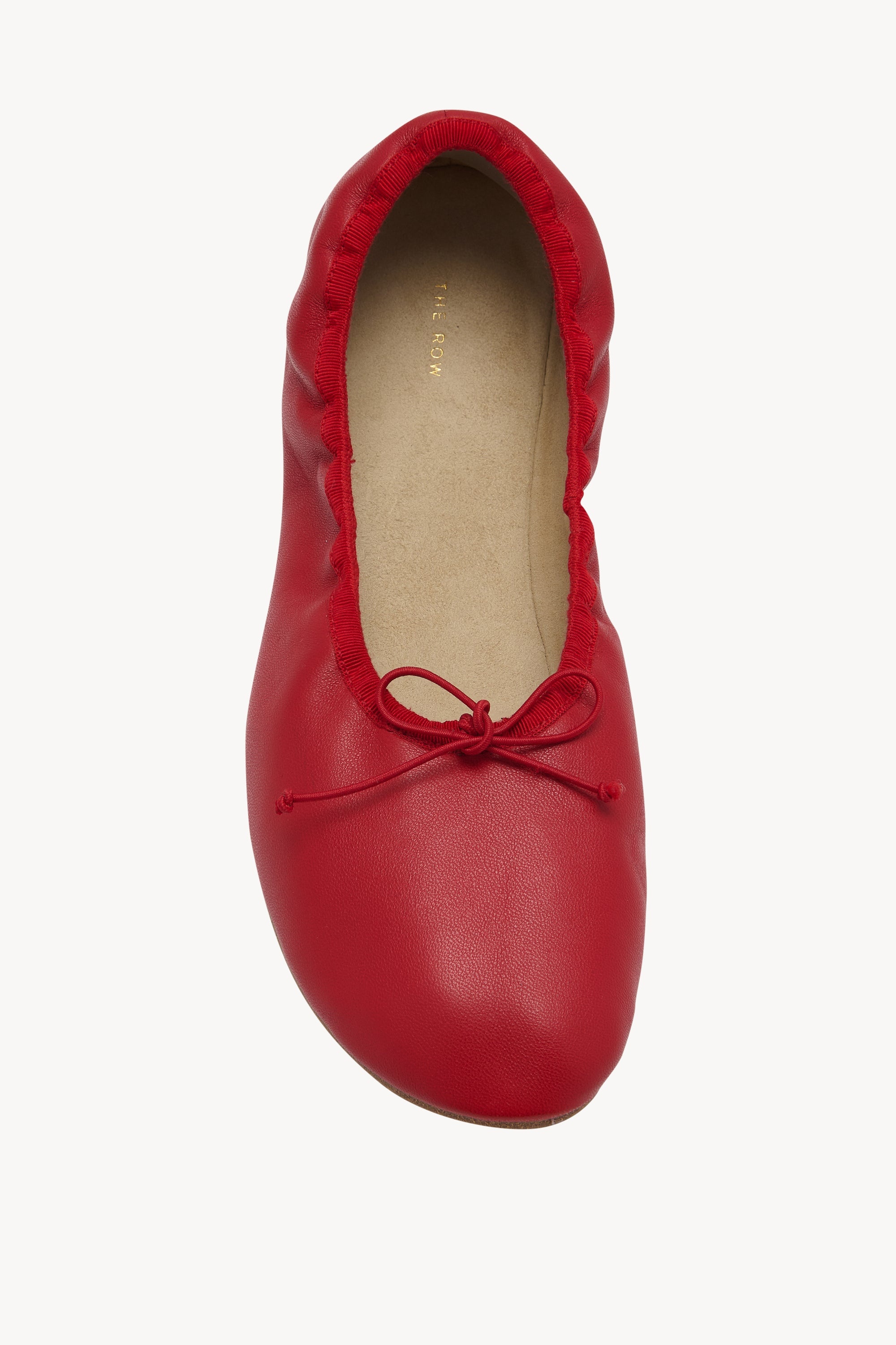 Round Ballet Flat in Leather - 3