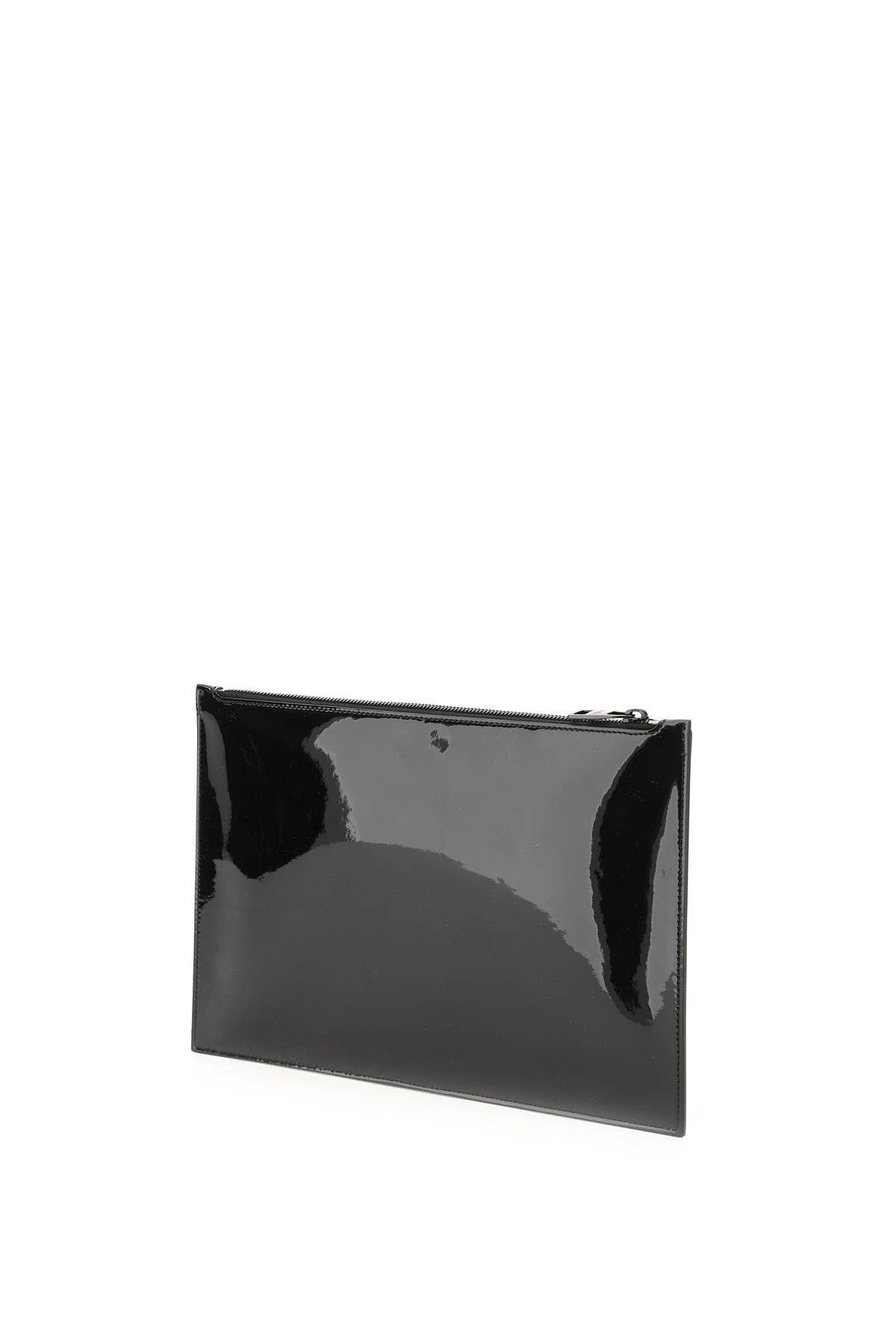 PATENT LEATHER FLAT POUCH - 2