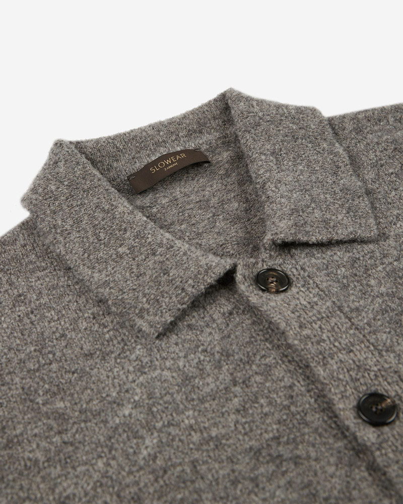 Slim fit Geelong wool bouclé overshirt 6
