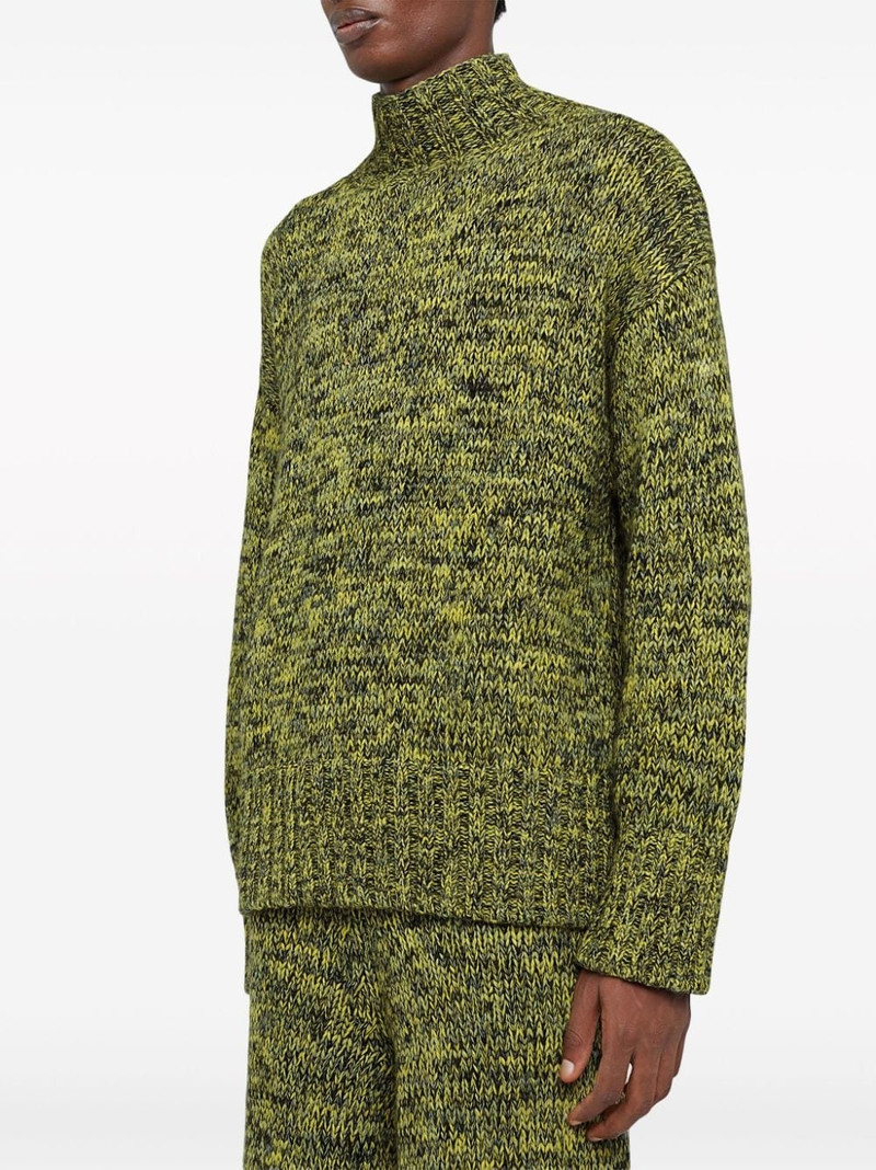 roll-neck speckle wool jumper 5