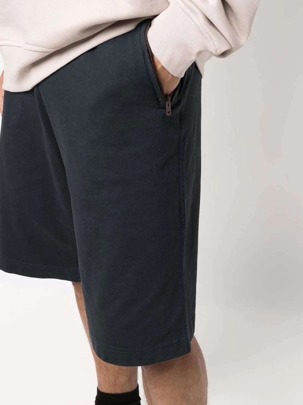 relaxed-fit organic cotton shorts - 5