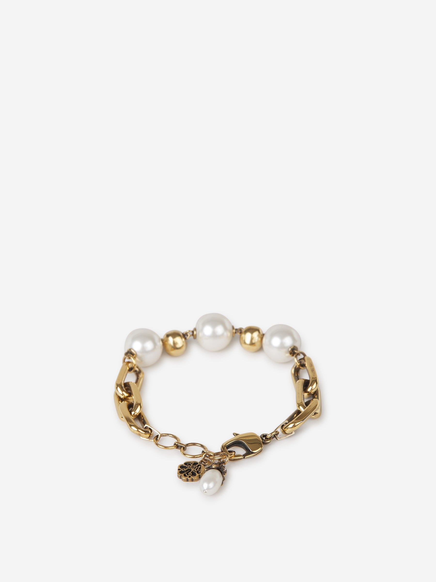 PULSERA PEARL-LIKE SKULL CHAIN - 2