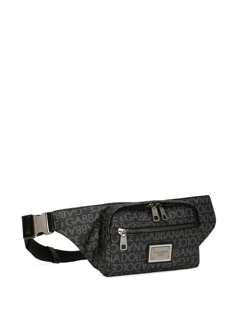 logo-jacquard belt bag - 4