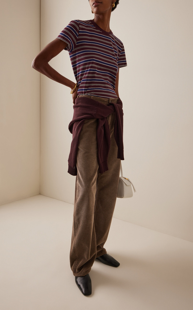 KALLMEYER Kenzie Striped Cotton Jersey T-Shirt blue outlook