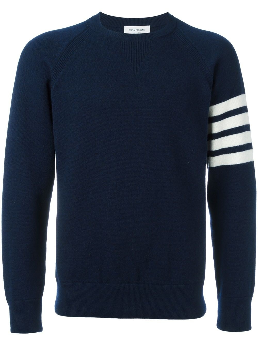 4-Bar crew neck cashmere jumper - 1