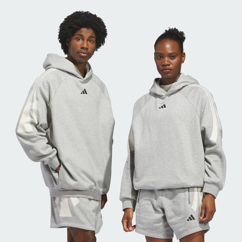 adidas Basketball 3-Stripes Fleece Hoodie (Gender Neutral) 4
