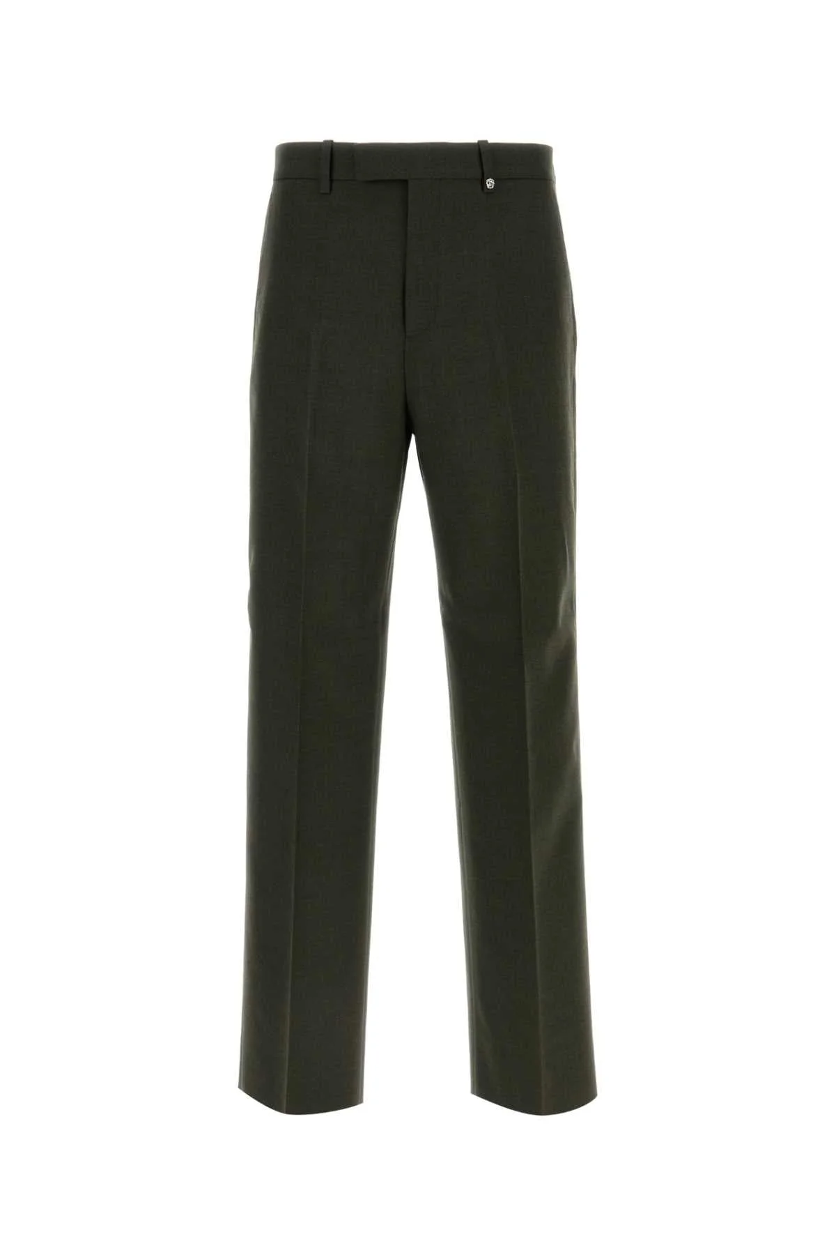 Burberry Men Bottle Green Wool Pant - 1