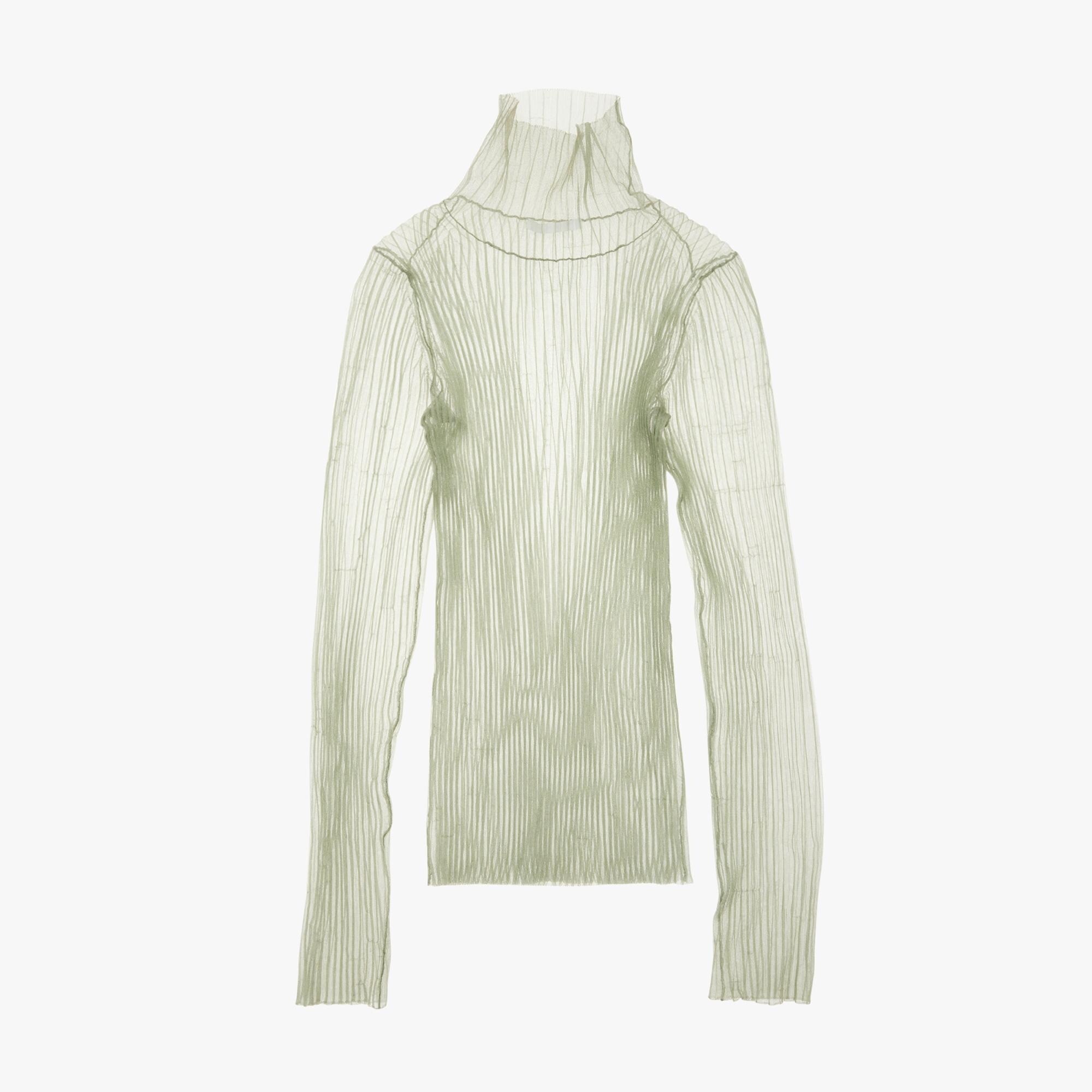 SHEER TURTLENECK TEE - 1