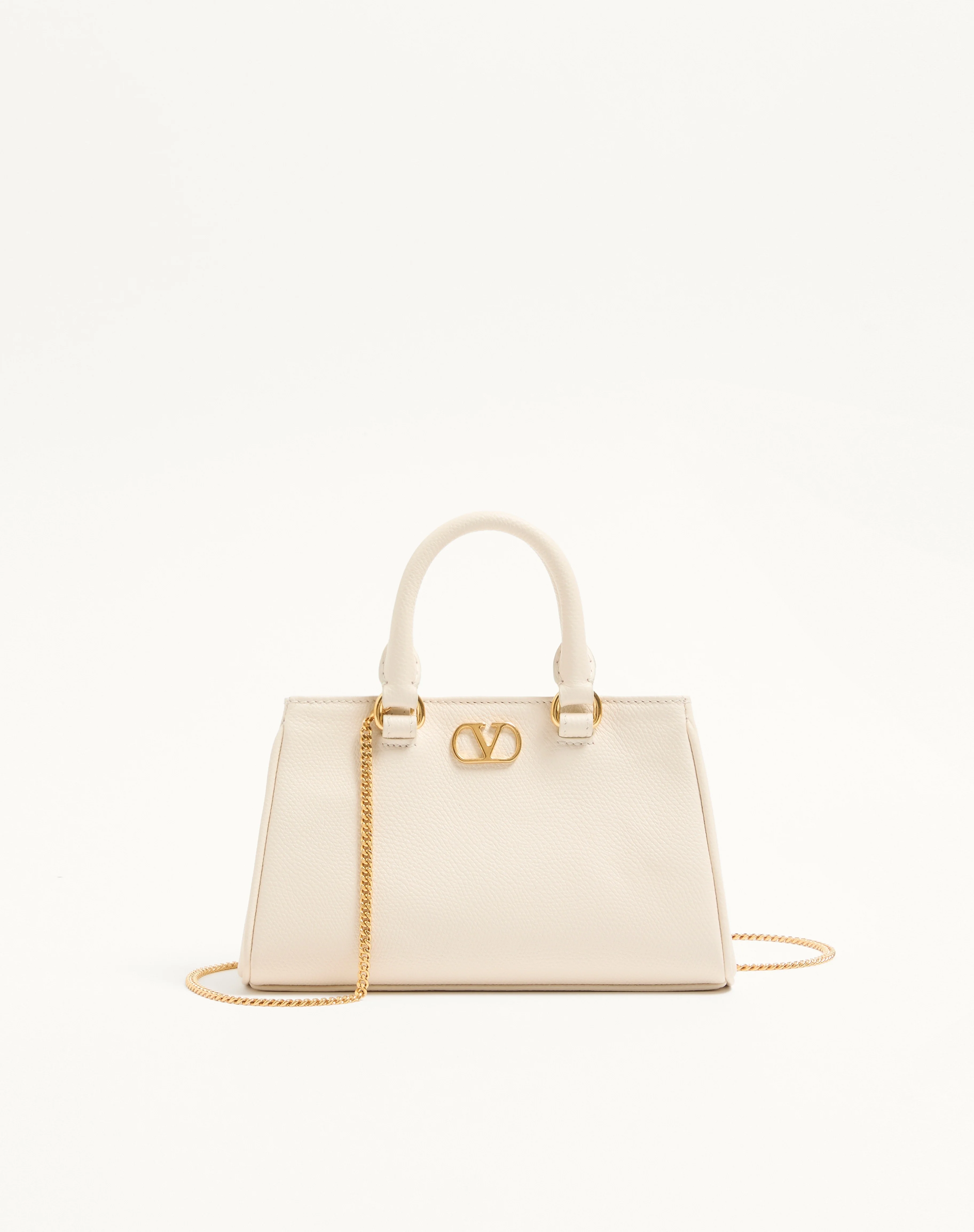 MINI VLOGO SIGNATURE BAG IN GRAINY CALFSKIN - 1