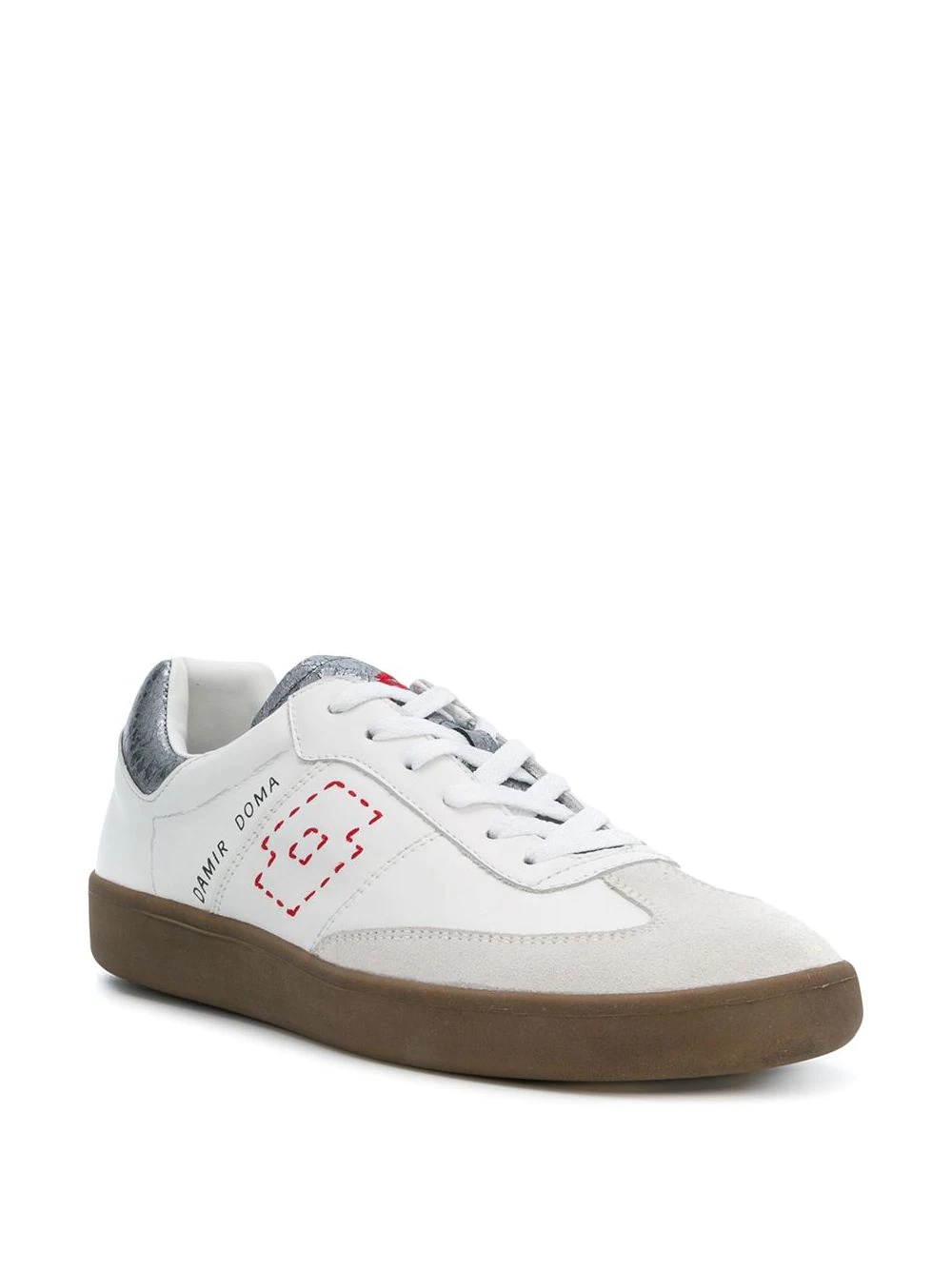 x LOTTO rounded toe lace-up trainers - 2