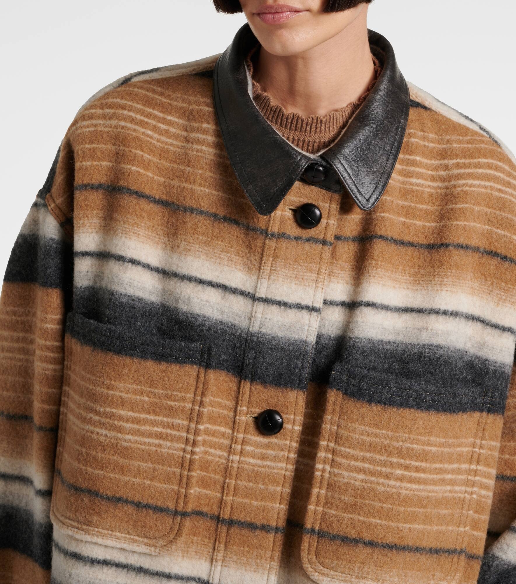 Djilaga wool-blend coat - 4