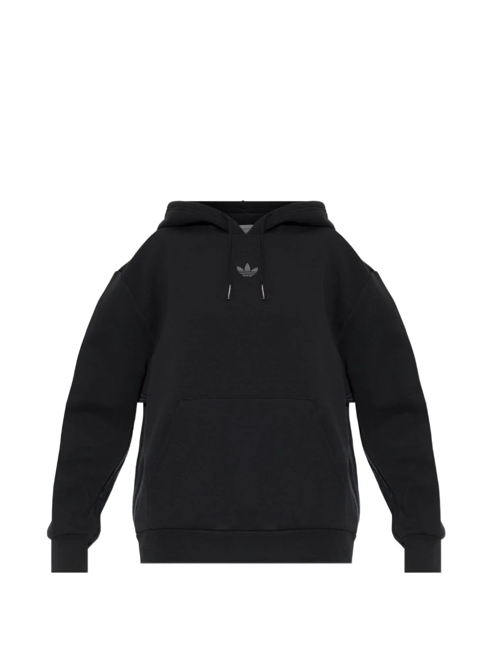 logo-print drawstring hoodie - 1