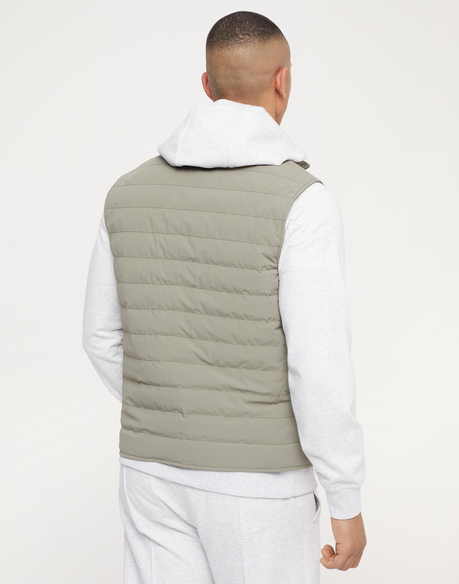 Bonded taffeta lightweight down vest - 2