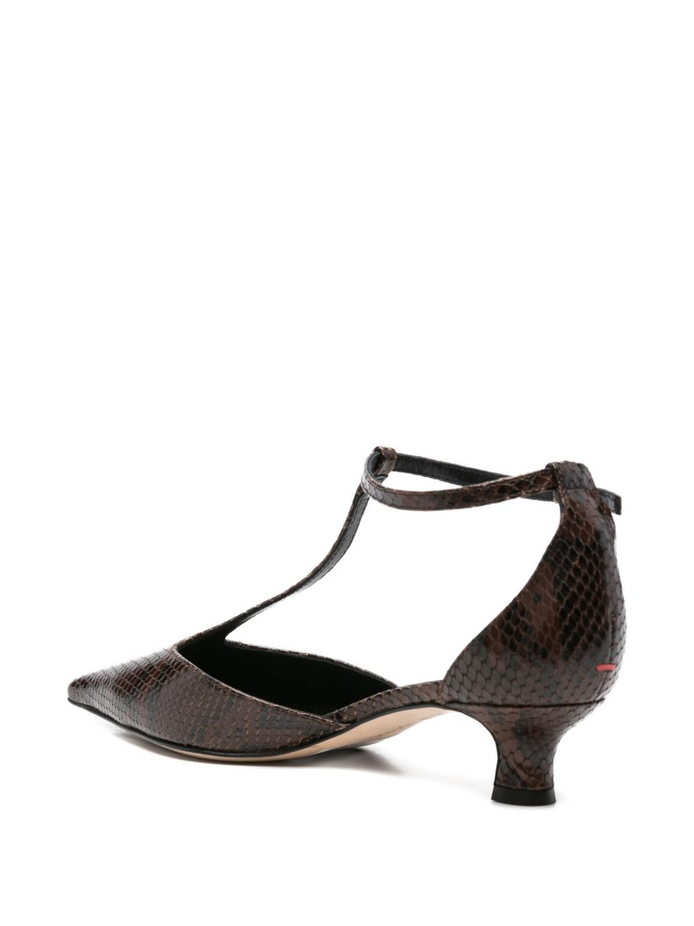 30mm snakeskin leather pump - 3