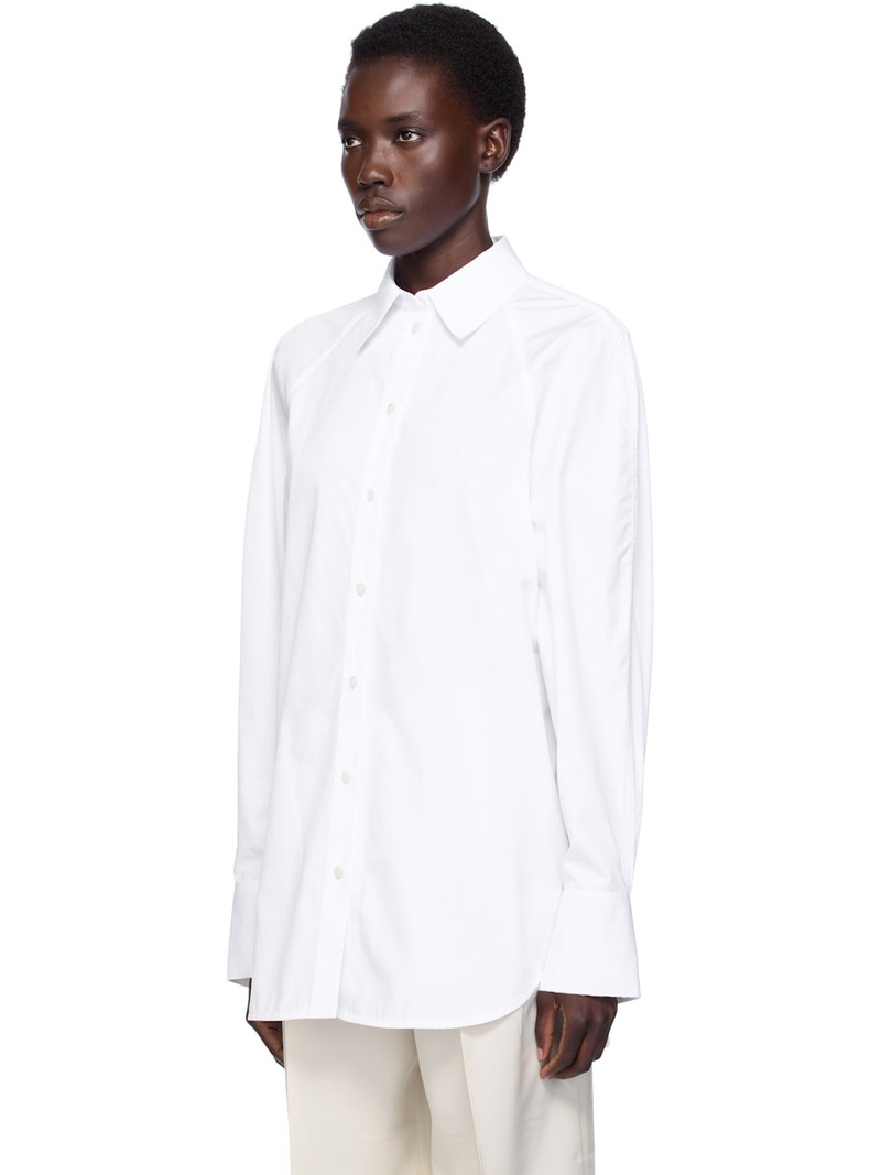 TOTEME White Raw Raglan Shirt outlook