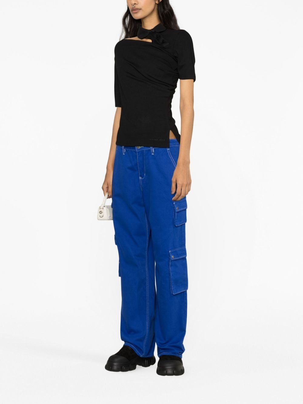 Drill cotton cargo trousers - 4