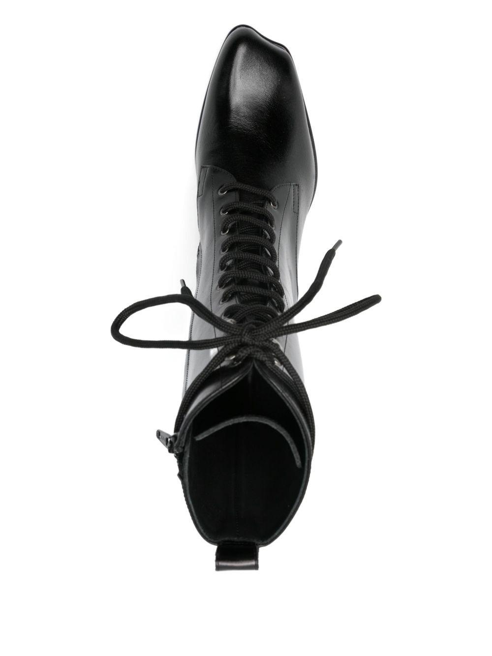 65mm lace-up leather boots - 4