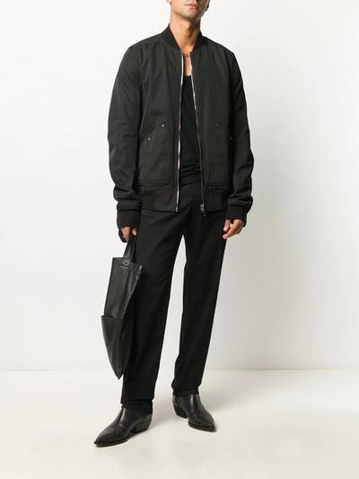 Rick Owens abstract print bomber jacket outlook