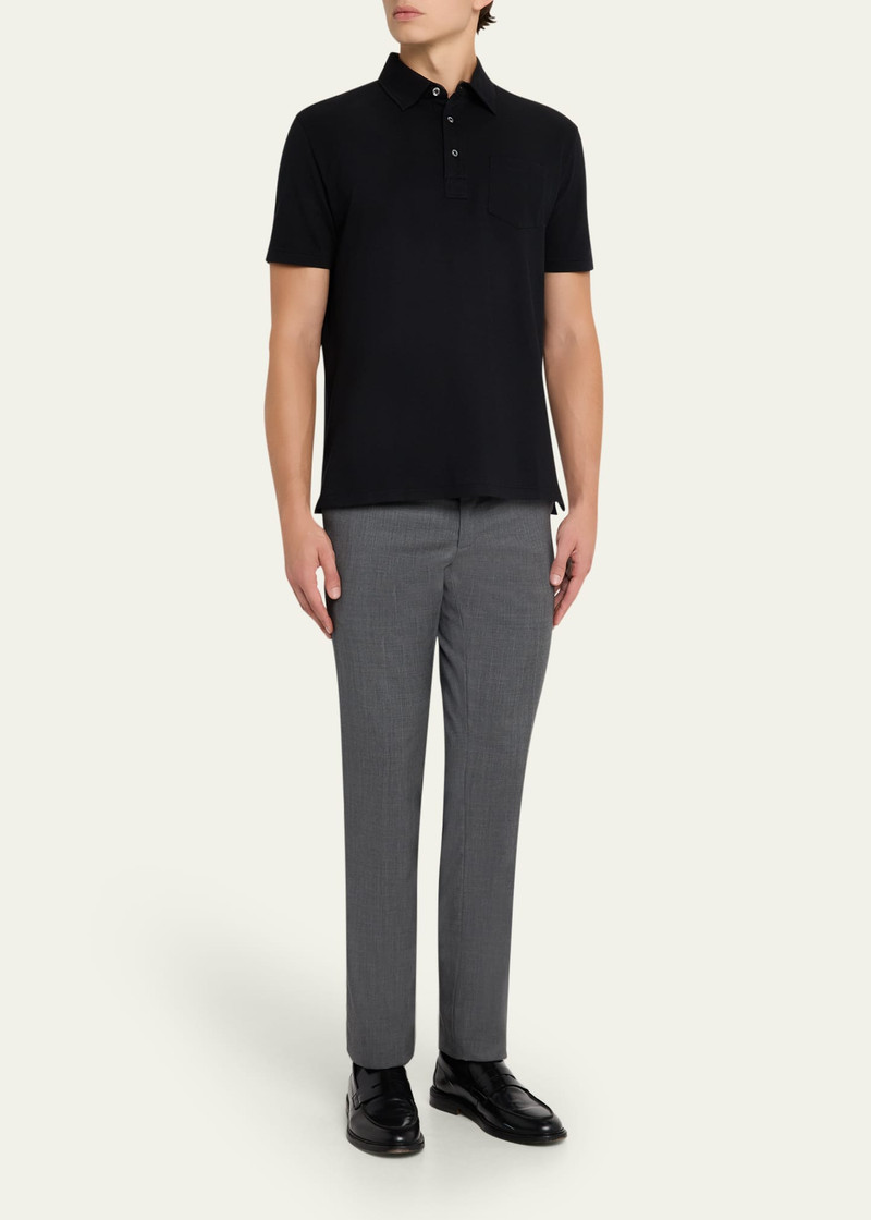 Ralph Lauren Men's Cotton and Cashmere Pique Pocket Polo Shirt outlook
