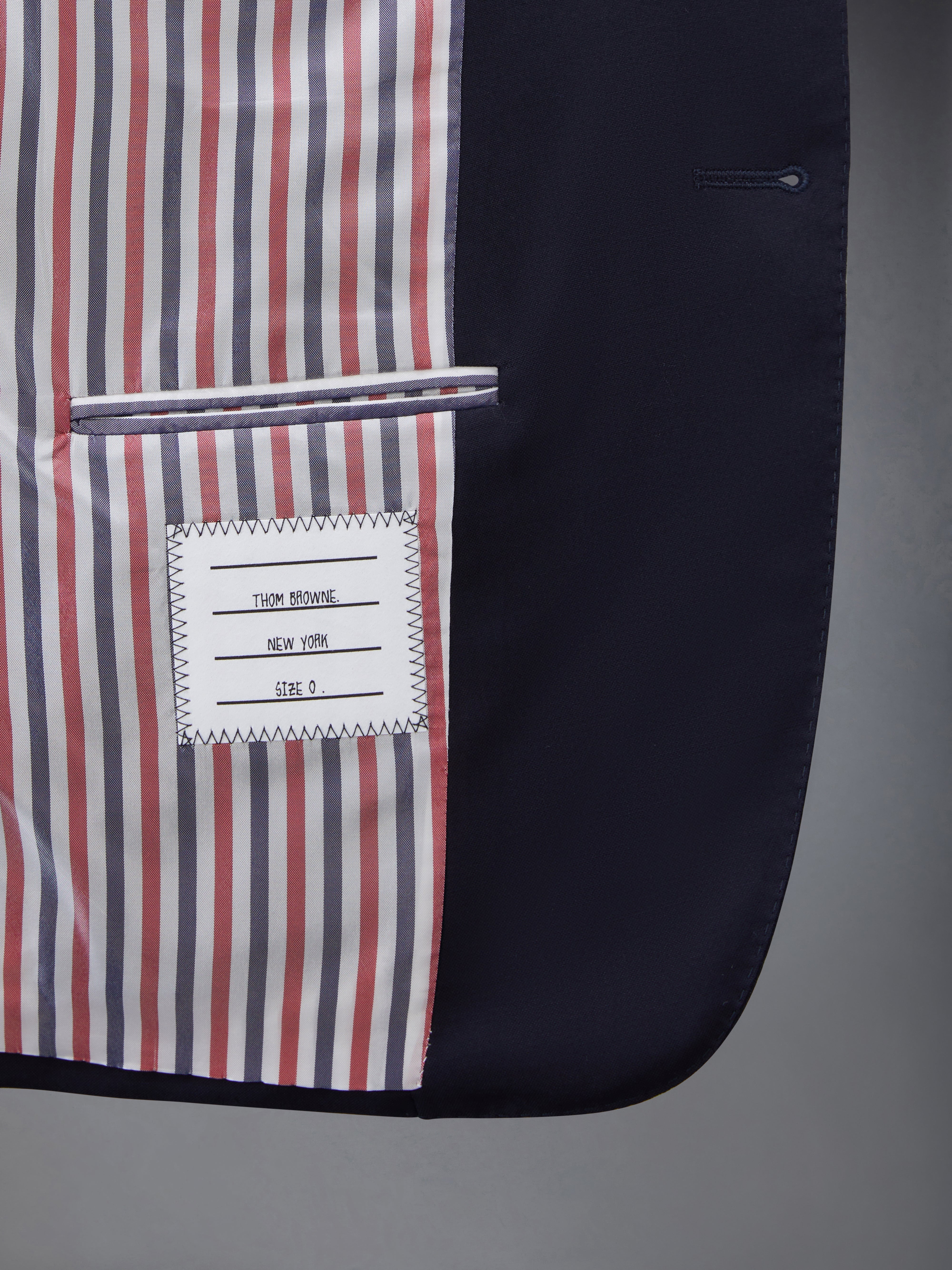 PLAIN WEAVE 4-BAR HIGH ARMHOLE SPORT COAT - 6