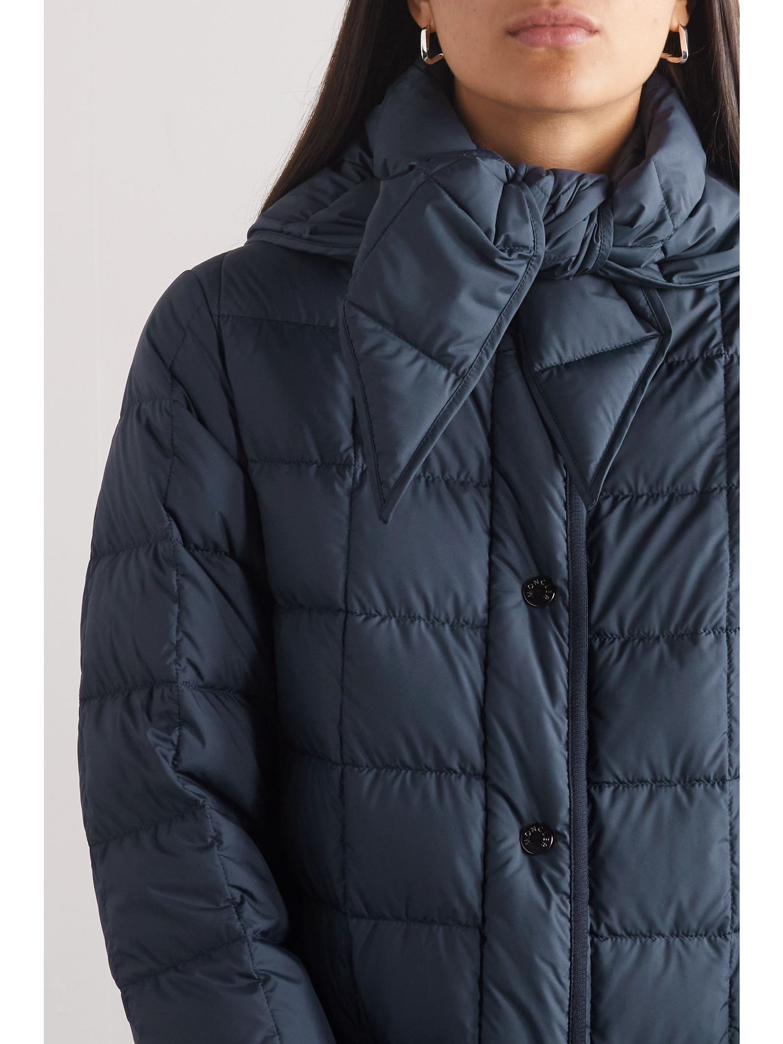 Faisan convertible quilted shell down coat Navy - 5
