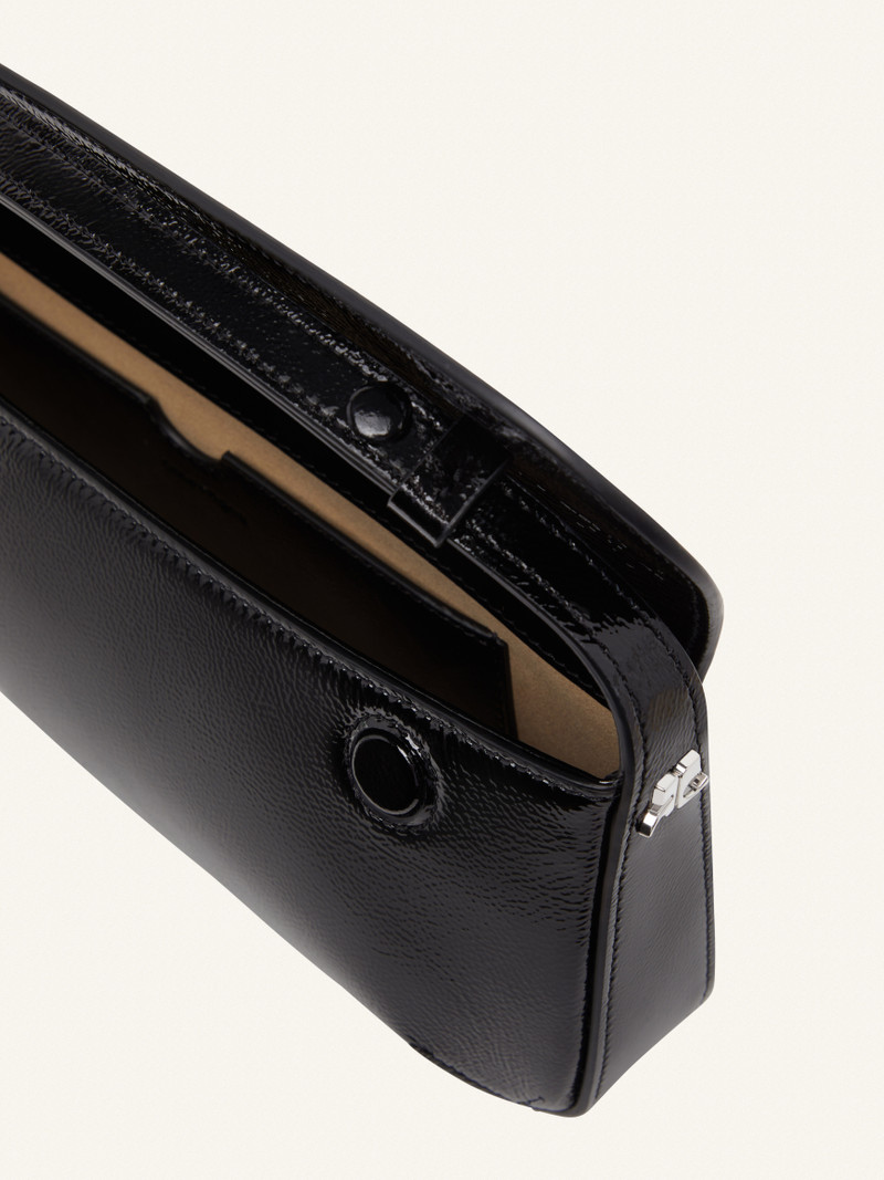 SLEEK NAPLAK LEATHER BAGUETTE BAG 4