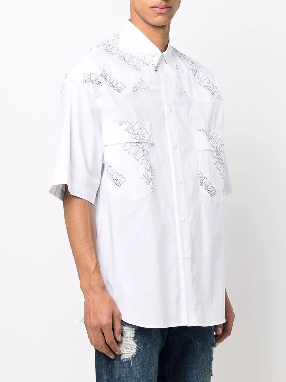 logo-print short-sleeve shirt - 3