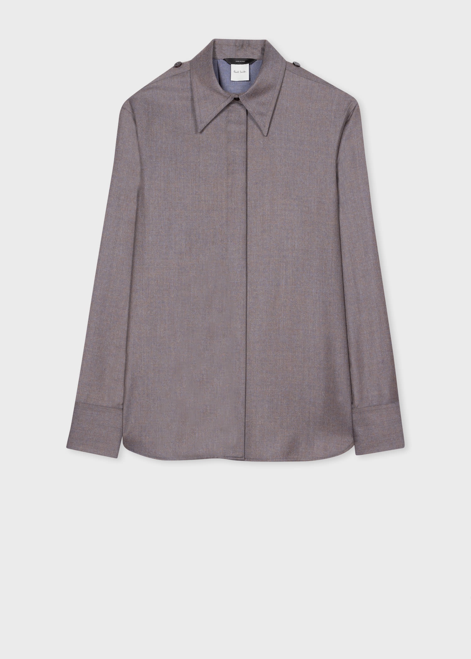 Wool-Cashmere Flannel Shirt - 1