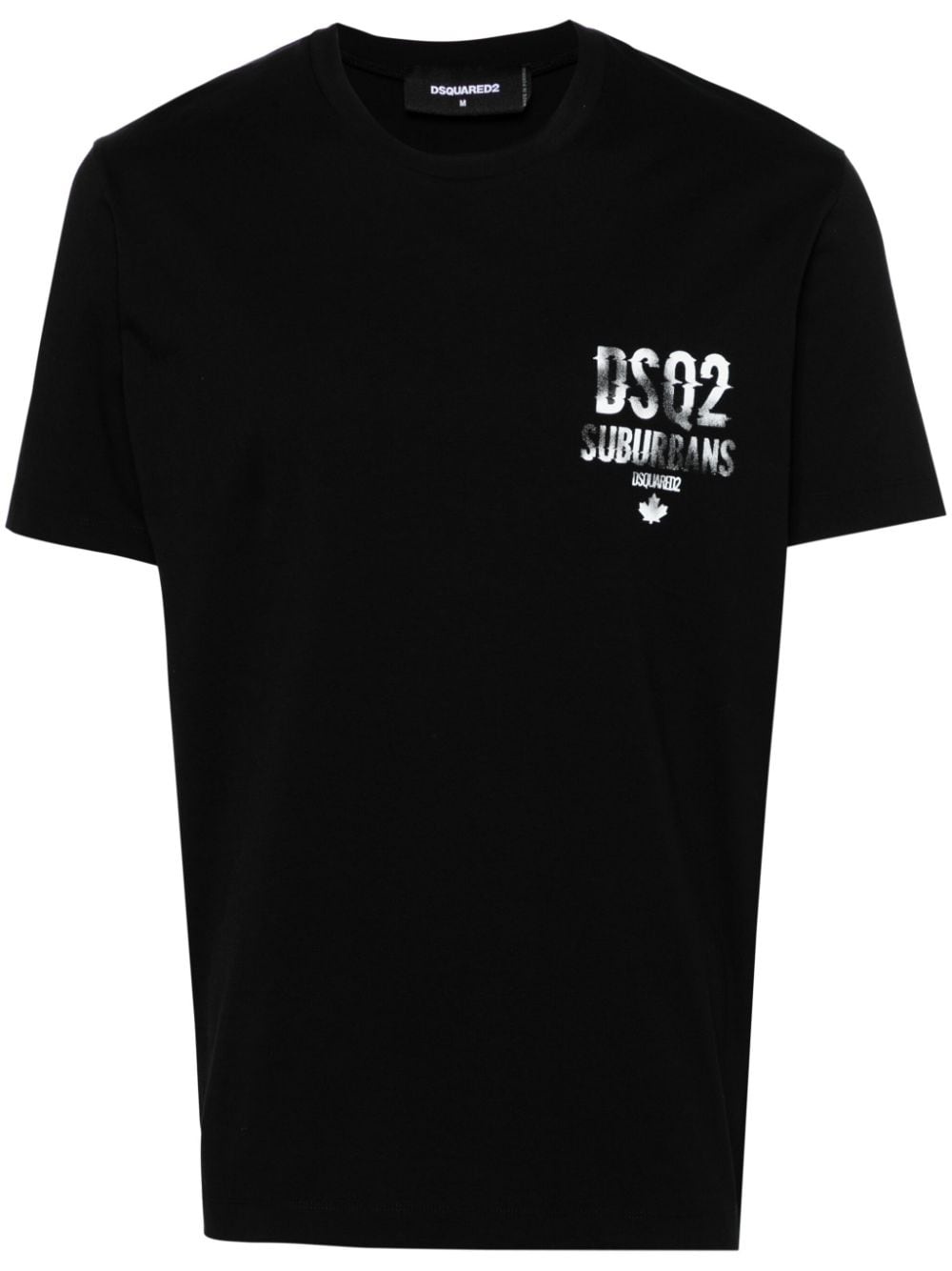 logo-print cotton T-shirt - 1