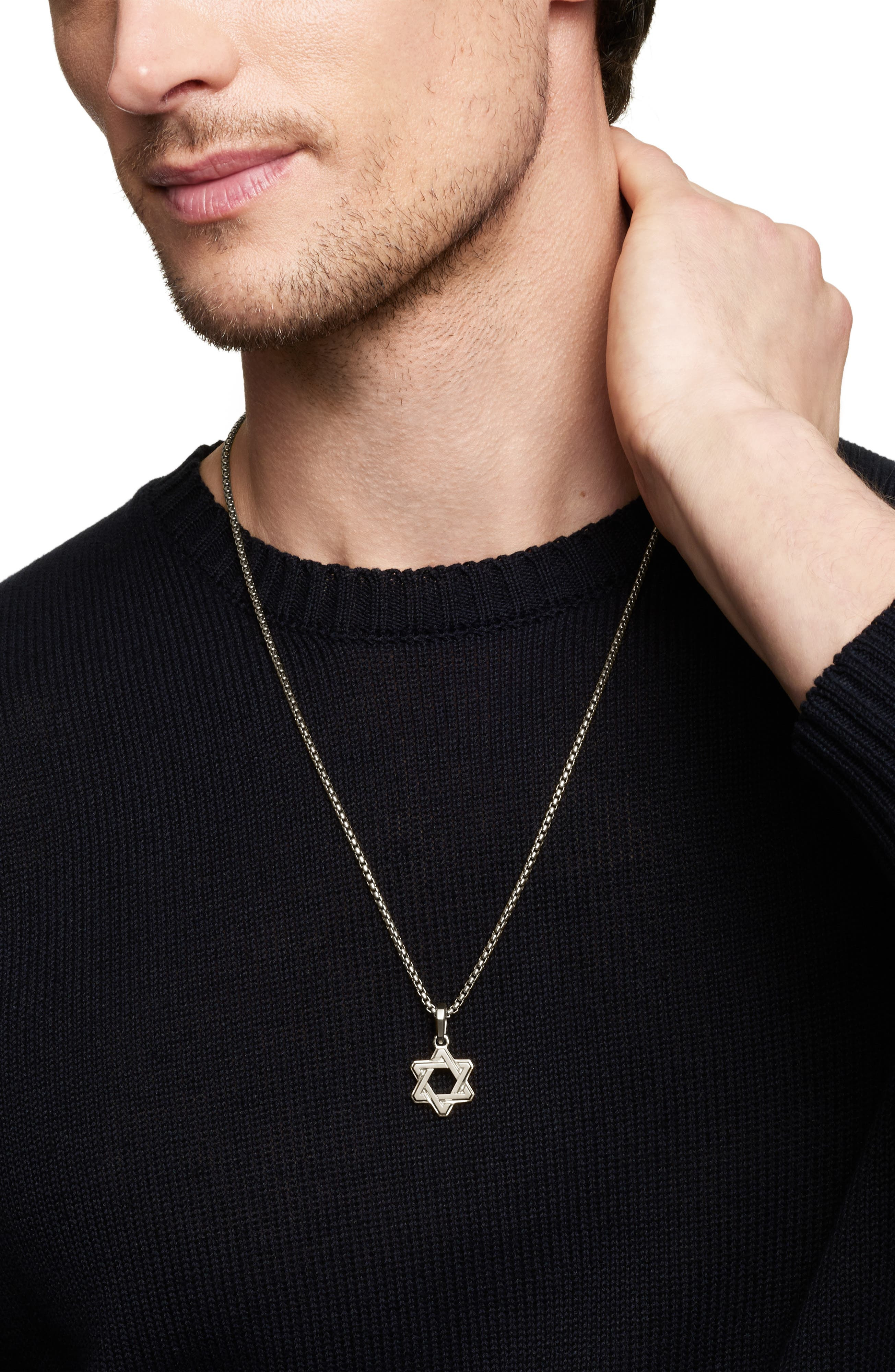 David Yurman Deco Star of David Pendant in Silver at Nordstrom - 2
