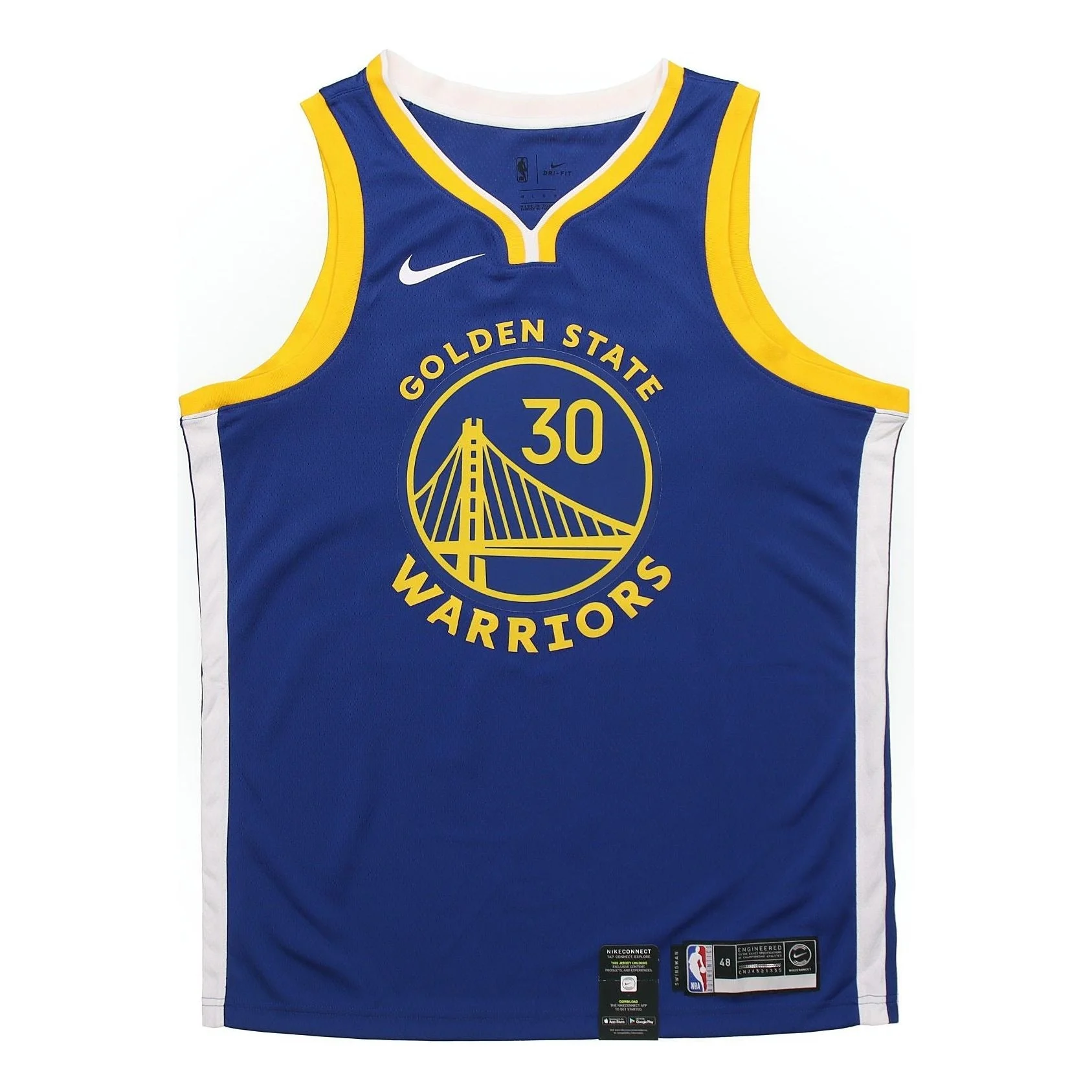 Nike Steph Curry Icon Edition Golden State Warriors Jersey Blue AV4947-496 - 1