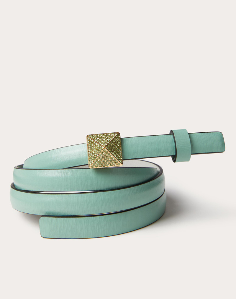 Valentino ONE STUD REVERSIBLE SHINY CALFSKIN BELT 12MM outlook