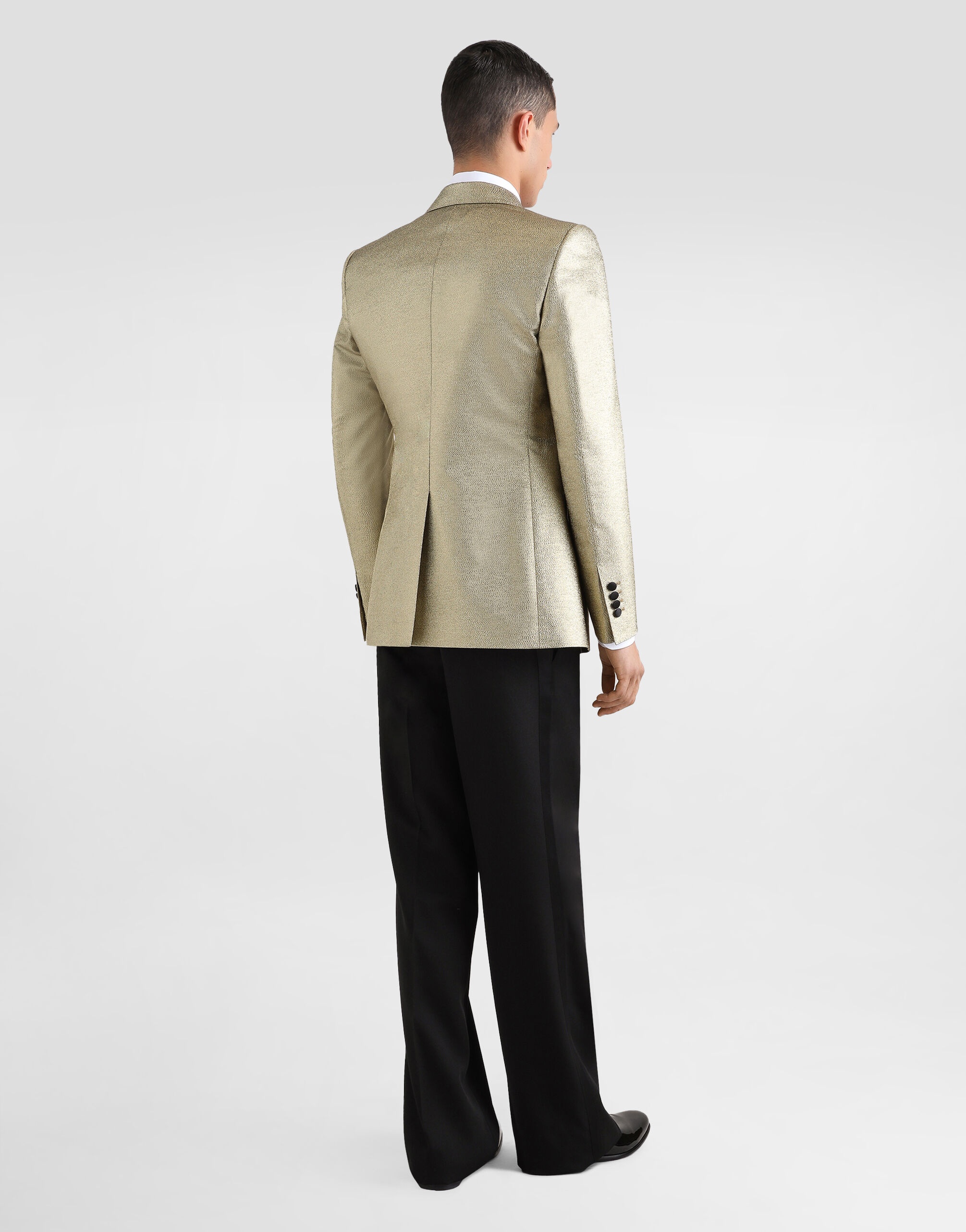 Technical gabardine tuxedo pants - 3