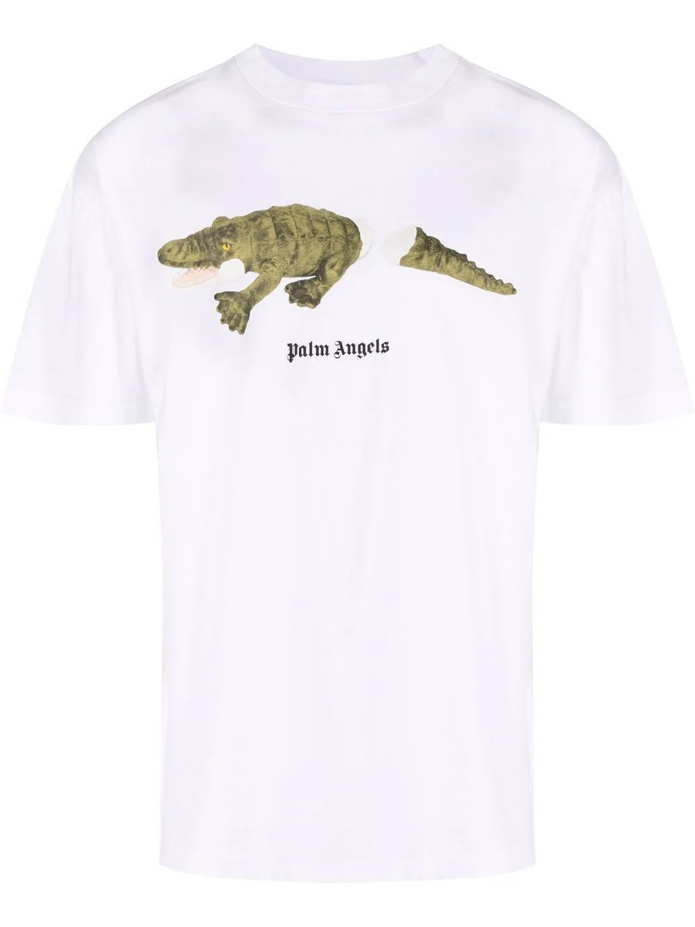 crocodile-print cotton T-shirt - 1