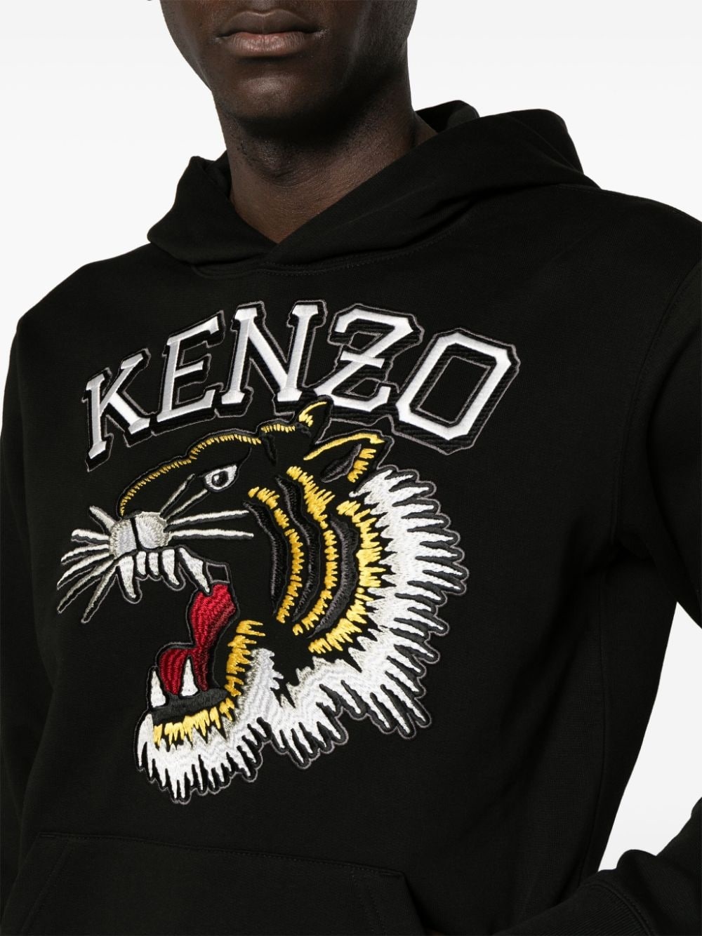 Varsity Jungle Tiger logo-embroidered hoodie - 5