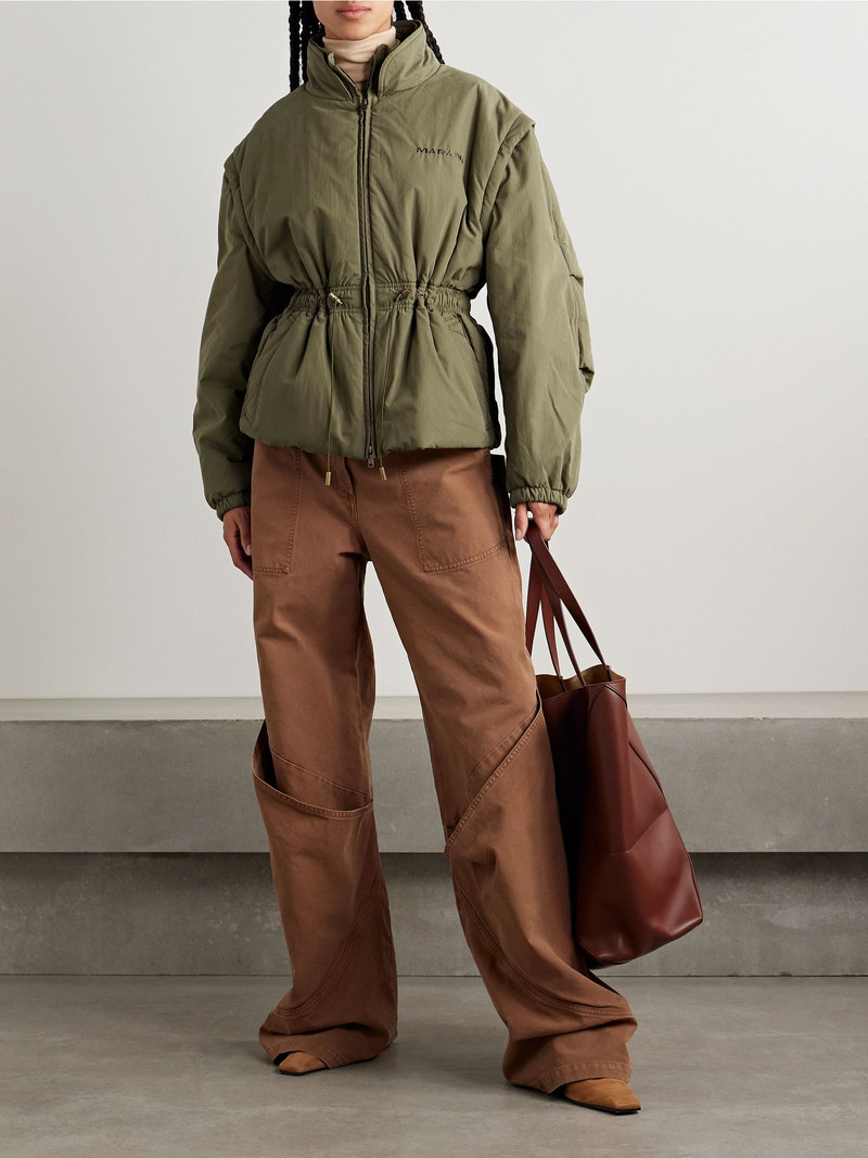 Isabel Marant Étoile Dastyni padded cotton-blend jacket Army green outlook