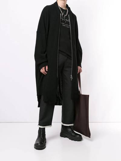 Yohji Yamamoto logo signature cotton sweatshirt outlook